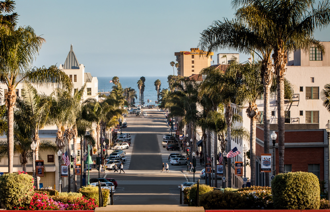 The Padre Serra statue presides over downtown Ventura.