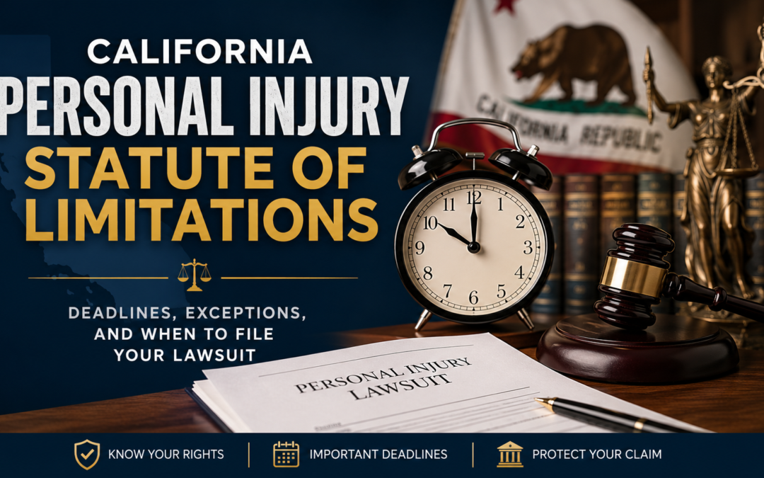 How Long Do I Have to File a Personal Injury Lawsuit in California?