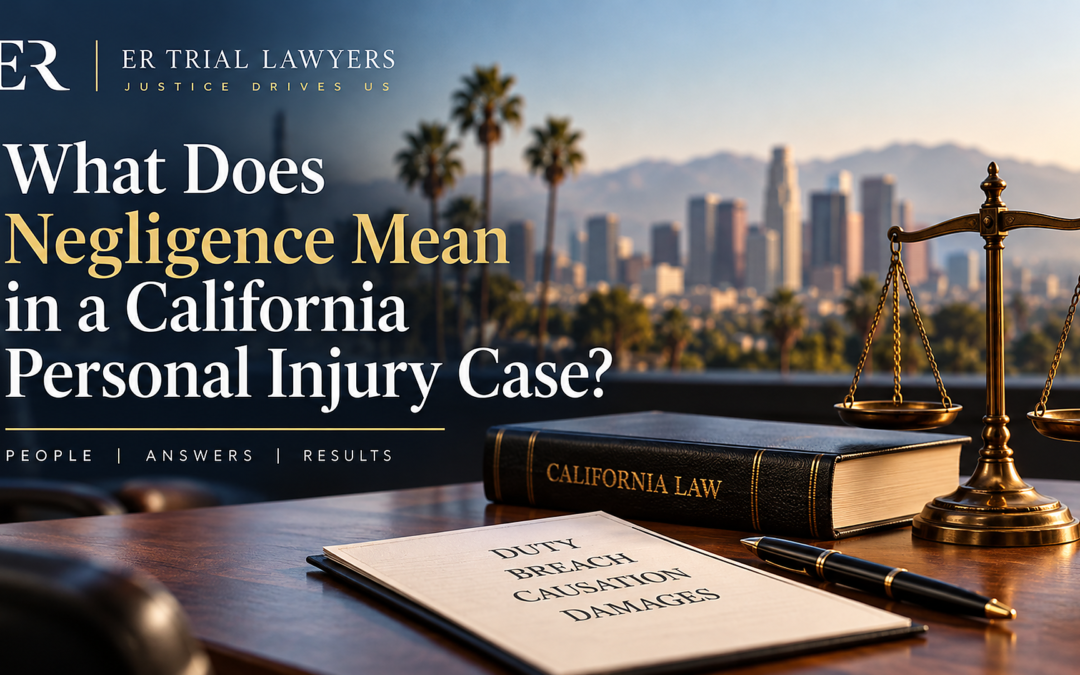 What Does Negligence Mean in a California Personal Injury Case?